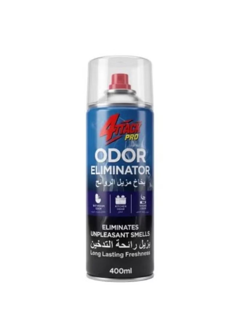 Two Packs of Odor Eliminating Spray – 400 ml Effectively removes unpleasant odors, including bathroom, kitchen, and smoke smells. Provides long-lasting freshness and uses active odor-fighting ingredients that eliminate odors at their source. Each pack contains 400 ml, suitable for daily use at home or in the office. - Image 2